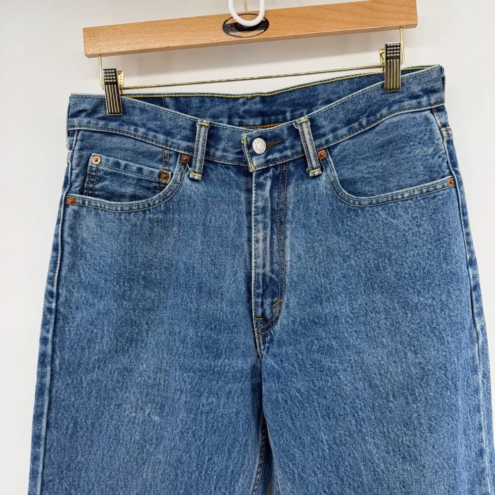 Levis 550 Relaxed Fit Tapered Leg Jeans Medium Wash Blue 32x30 00550-4891